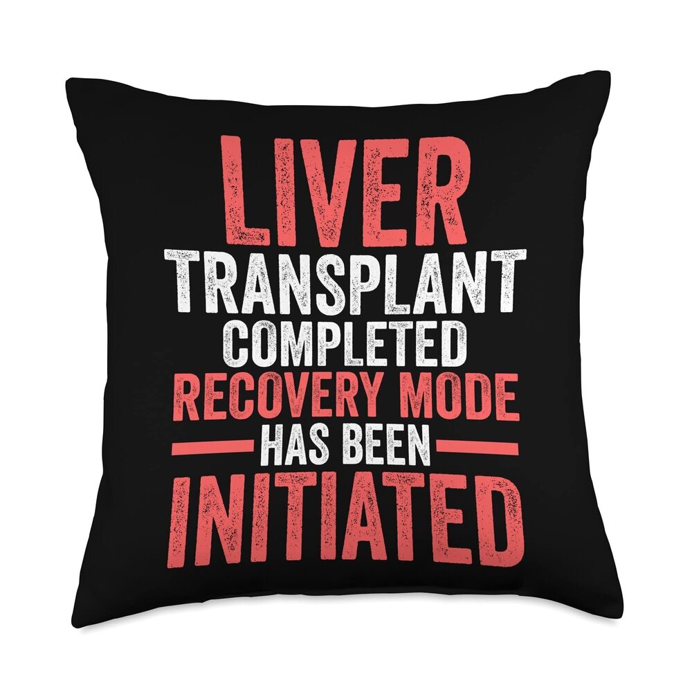 8376 liver transplant completed recovery liver surgery Throw Pillow